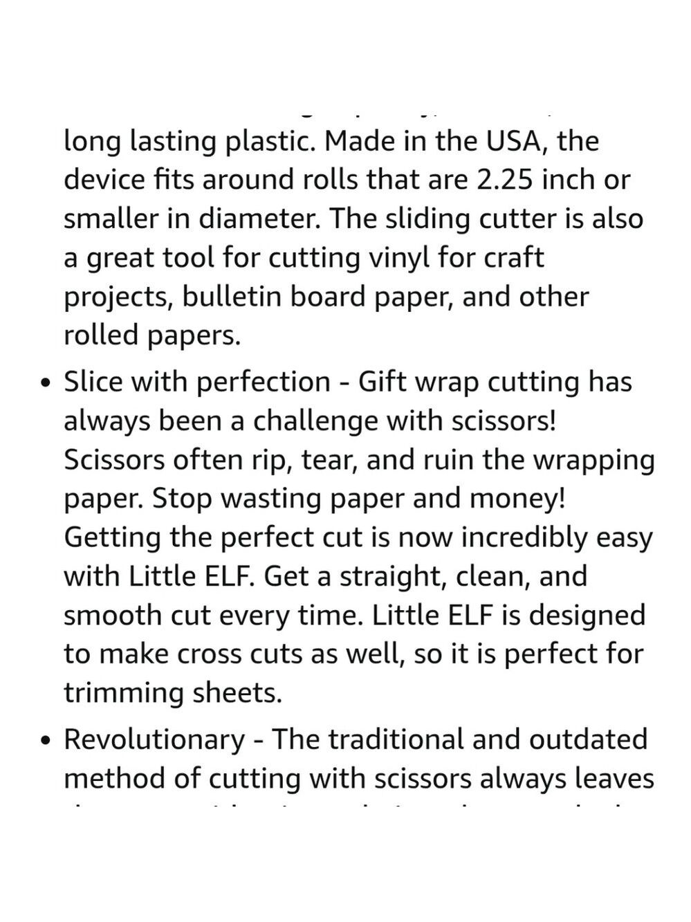 Little Elf Green Gift Wrap Cutter Christmas Paper Cutter 2 Included - Picture 10 of 12